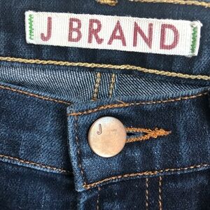 J Brand Indigo Denim Jeans with Copper Button